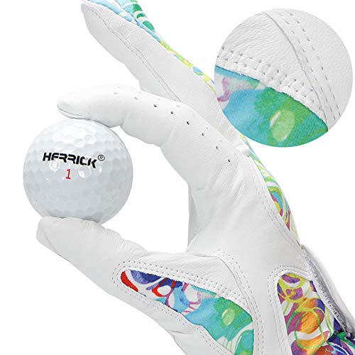 wosofe Golf Gloves for Women Ladies Soft Leather Accessories Breathable for Non Slip Gloves 1 Pair - Image 5