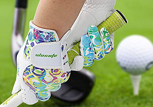wosofe Golf Gloves for Women Ladies Soft Leather Accessories Breathable for Non Slip Gloves 1 Pair - Image 3
