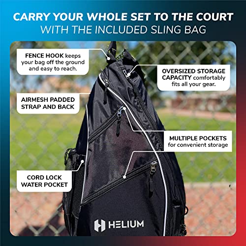 Helium Pro Carbon Fiber Pickleball Paddles - USAPA Certified - High-Spin Texture, Lightweight Honeycomb Core - Image 7